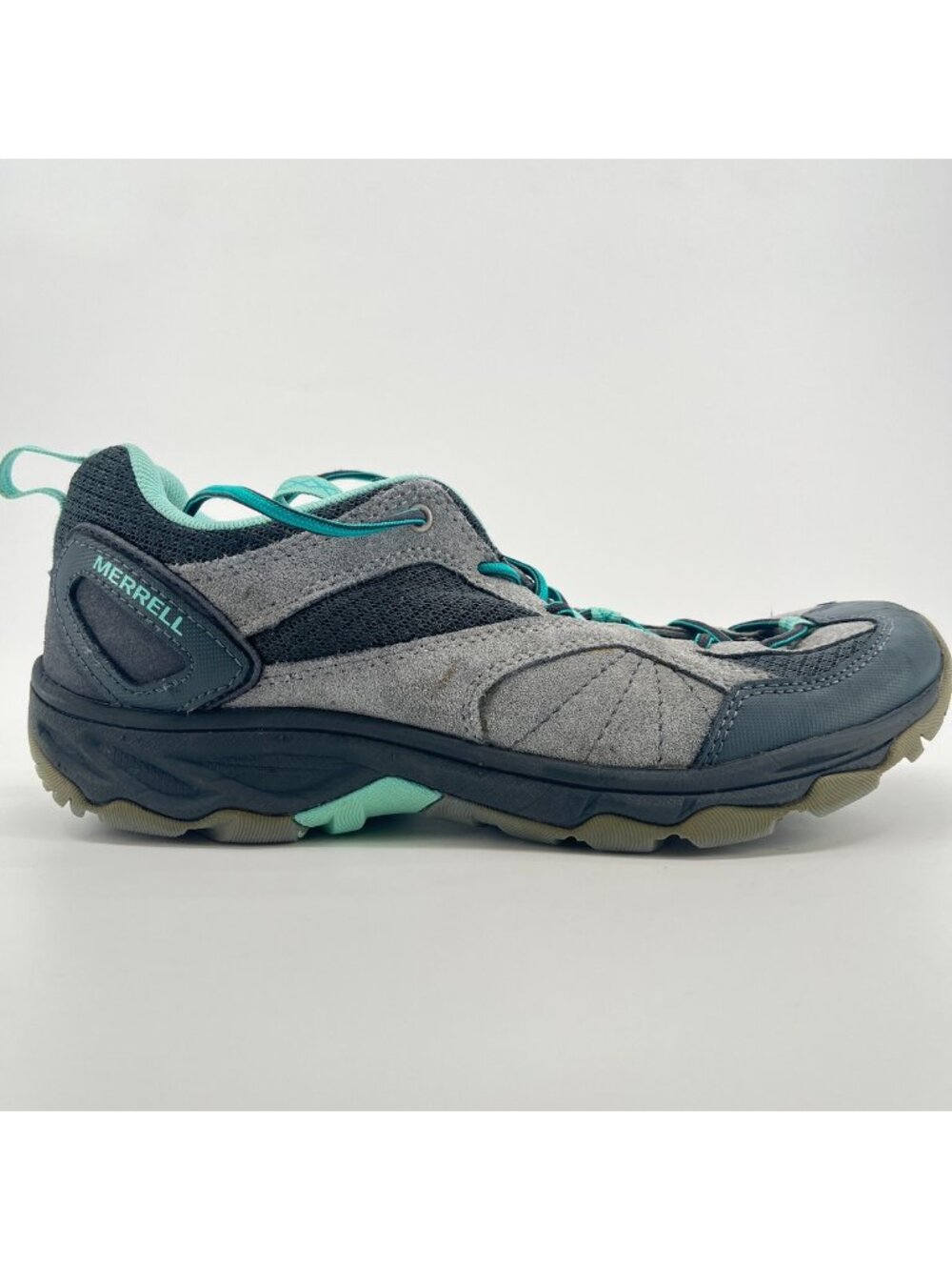Merrell Avian Light 2 Ventilator Womens Size 7.5 Gray Blue Hiking Shoes Sneakers